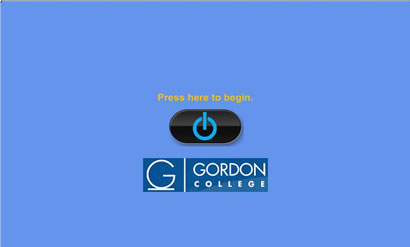 Extron touch start screen