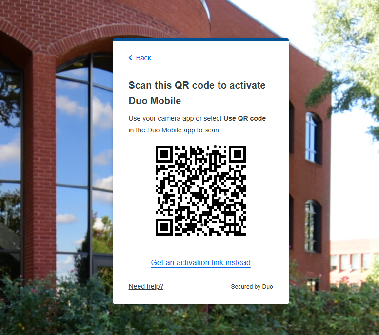 Image of a non-working QR code