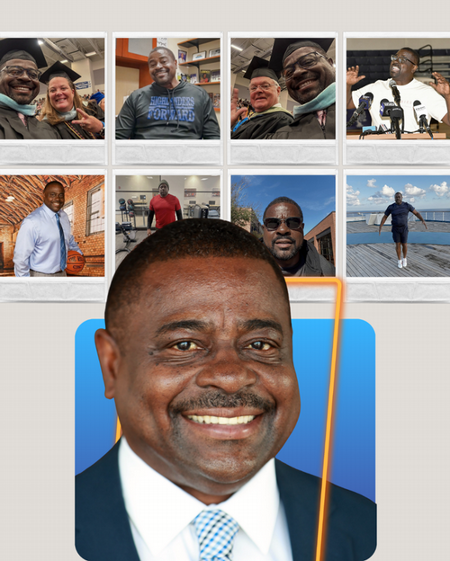Photo collage of Bruce Capers
