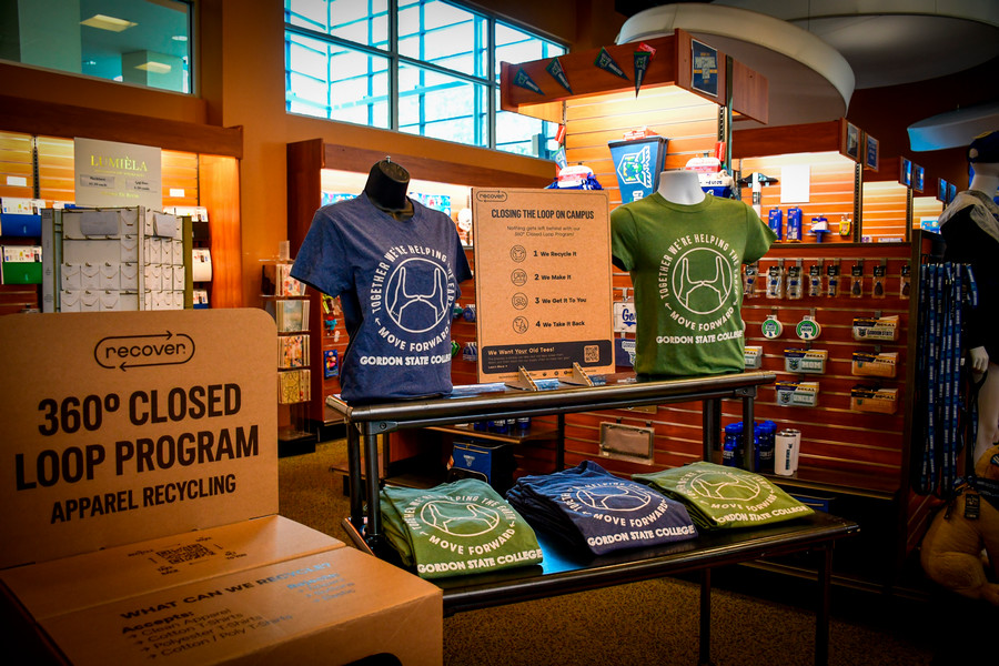 Gordon State College Campus Store showcases new apparel made possible through its partnership with Recover Brands.