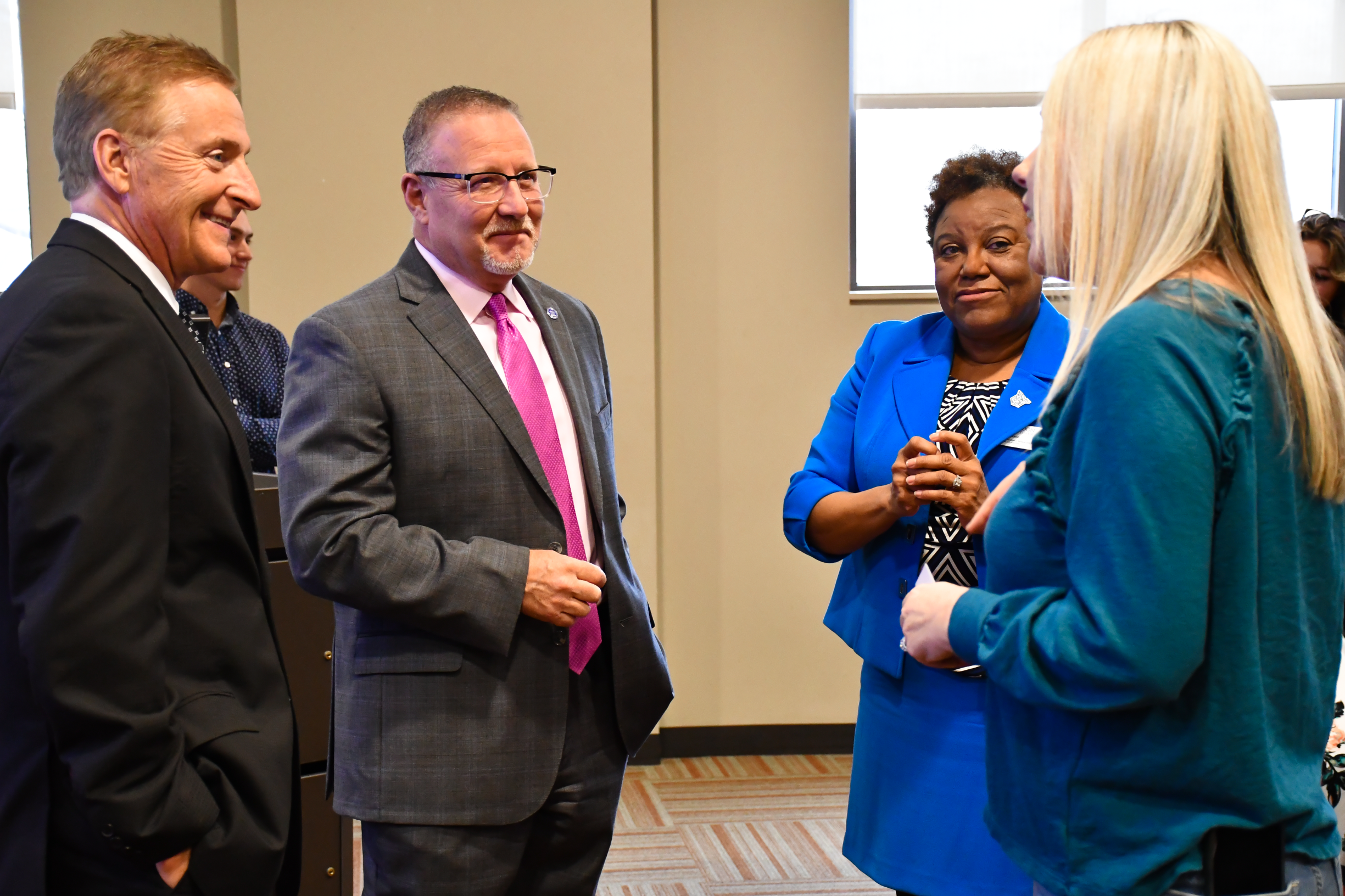 Photo (L-R)  Dr. Donald J. Green, Dr. Scot Lingrell, Melissa R. Johnson, Joan Prisk (Henry County school counselor)