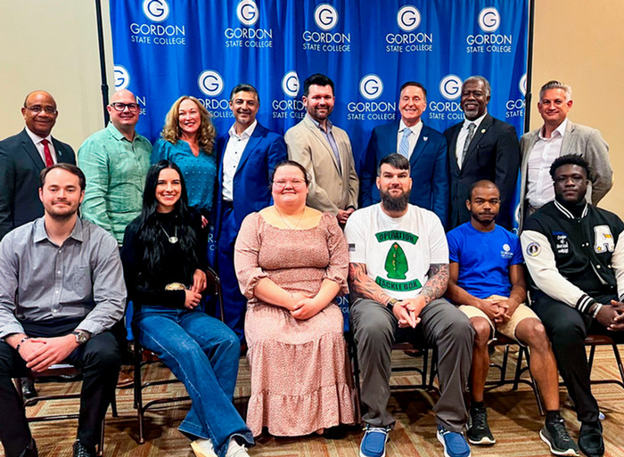 Photo (L-R) Top row: Dr. Charles Smith, Jorge Roque Jr., Clancy Marshall, Ateer Sheth, Dalton Skipper, Dr. Don Green, Ryran Traylor, Michael Liss (Bottom row): Nolan Riggins, Danielle Gibson, Heather Emma St. Clair, Timothy Caleb Manley, Willie Thornton III, Esereme Michael Ikogho